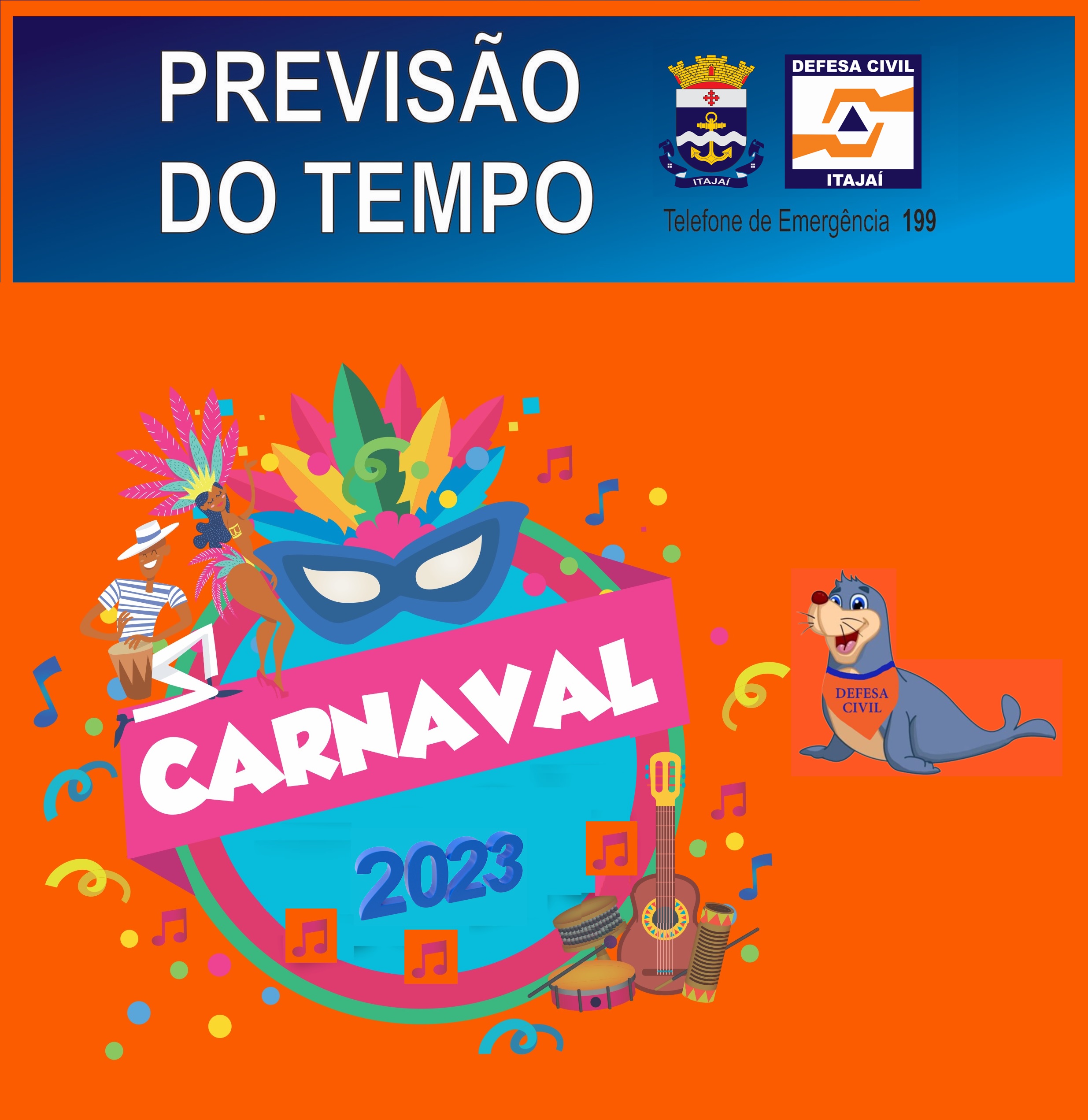 Tempo para o fim de semana e feriado em Itajaí