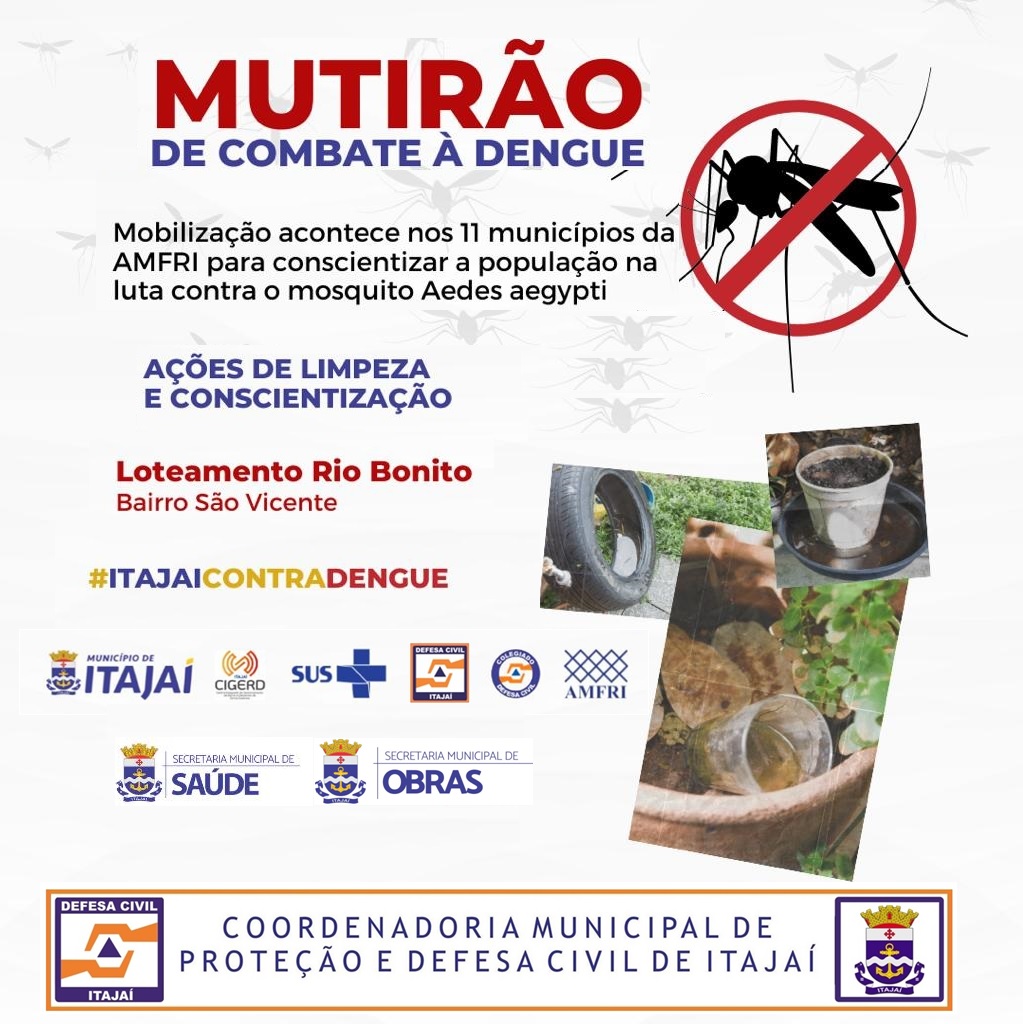 Prefeitura de Colniza realiza mutirão de limpeza e combate à Dengue