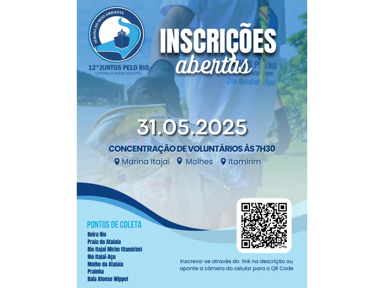 Inscrições abertas para o 12º Juntos Pelo Rio Itajaí