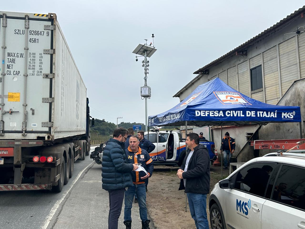 Novas estações de telemetria são inauguradas em Itajaí Novas estações de telemetria são inauguradas em Itajaí