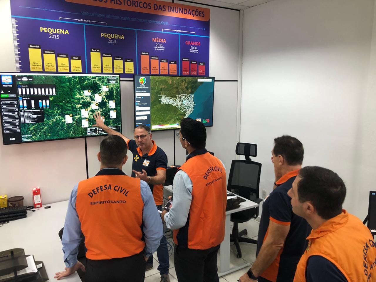 Modelo de Itajaí inspira outros estados no combate a desastres climáticos Modelo de Itajaí inspira outros estados no combate a desastres climáticos
