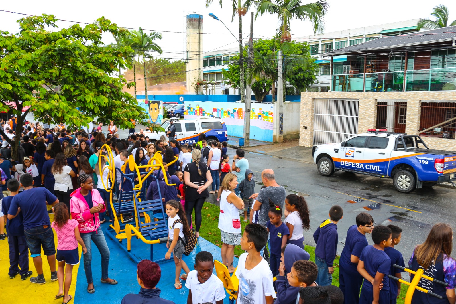 Defesa Civil de Itajaí realiza simulados de evacuação escolar em setembro Defesa Civil de Itajaí realiza simulados de evacuação escolar em setembro