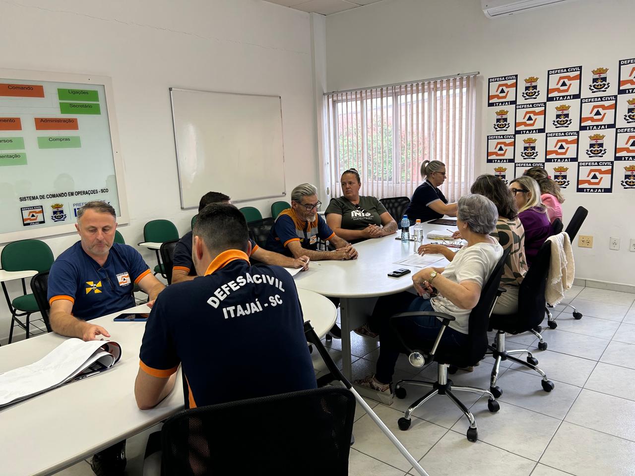 Defesa Civil de Itajaí reúne INIS e Assistência Social para alinhar gestão dos abrigos cadastrados