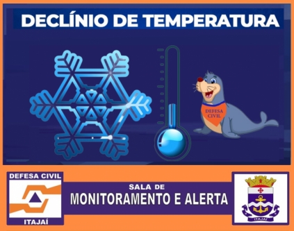 Umidade elevada e sensação de frio em Itajaí 