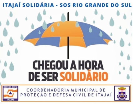 Itajaí inicia campanha de arrecadação em prol das famílias atingidas no Rio Grande do Sul