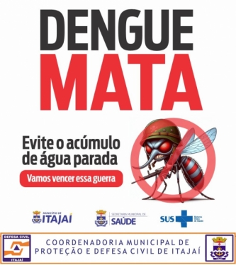 Voluntários podem participar de força-tarefa contra dengue em Itajaí