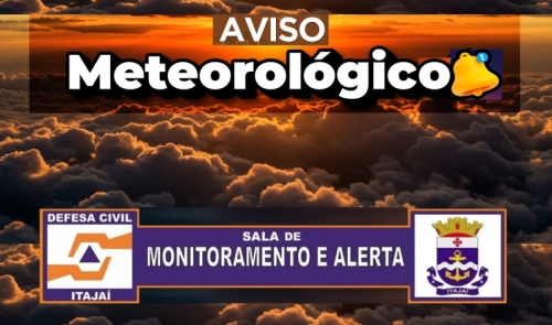 Defesa Civil de Itajaí alerta para previsão de chuva persistente para os próximos dias