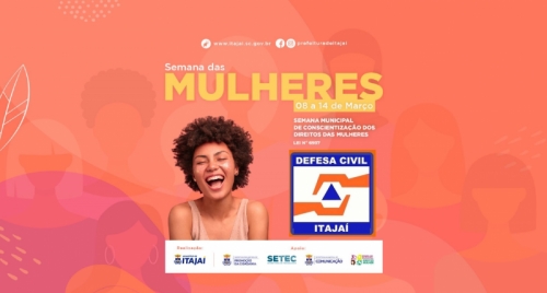 Itajaí terá Semana Municipal de Conscientização dos Direitos das Mulheres